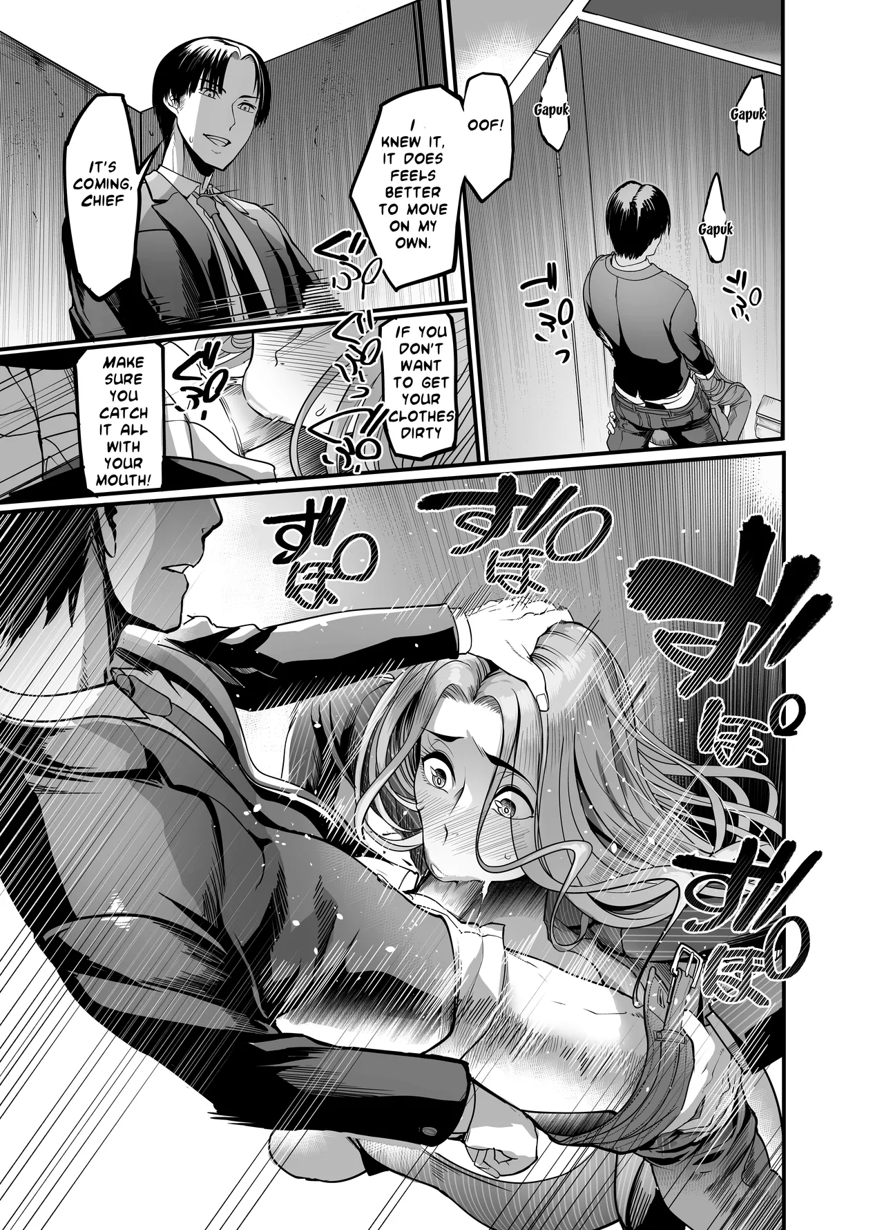 Hentai Manga Comic-The Woman who Cums just from being touched — That Old Hag Senior at Work-Read-36